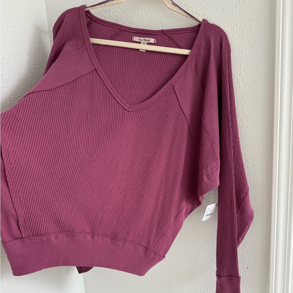 NWT Free People Movement Santa Clara Thermal Long Sleeve Tee - Picture 8 of 13